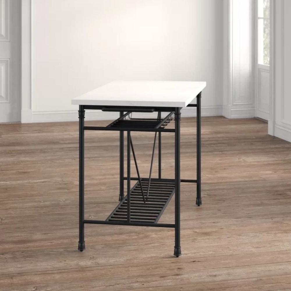 Kitchen Island w/Marble Top